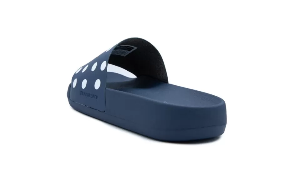 Brandblack Women's Kashiba-Lux Print Slide Navy With White Dot Store