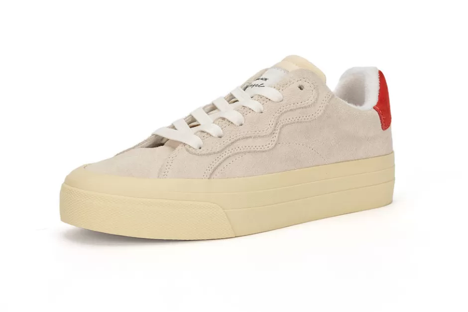 Brandblack Women's No Name Suede Off White Red Cheap